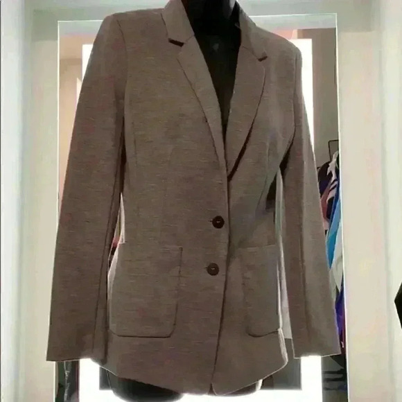 H&M Light Gray Casual Blazer in EUC✨ Comfy All Day Sz 6 - Picture 1 of 8